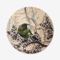 The Justine Hawksworth South Island Bell Bird Round Ply Wall Art