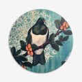 Round Ply Wall Art | Blue Kereru