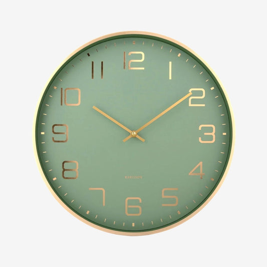 Elegance Glow Wall Clock | Jungle Green