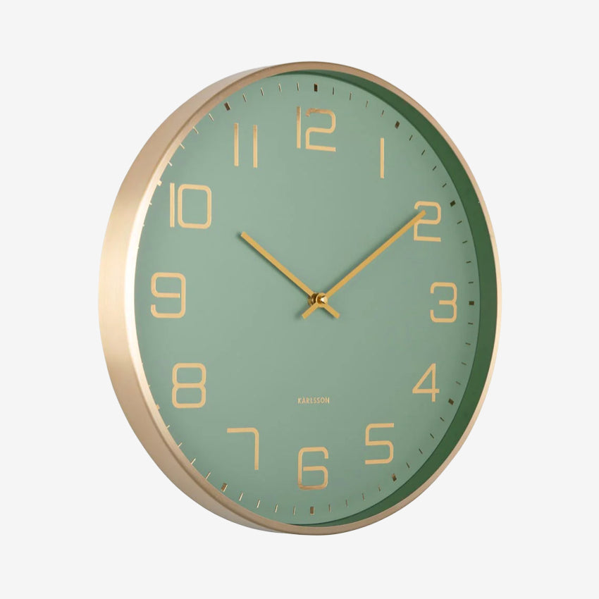 Elegance Glow Wall Clock | Jungle Green