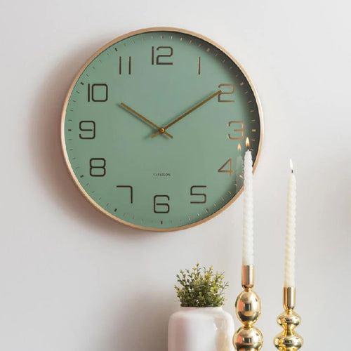 Elegance Glow Wall Clock | Jungle Green