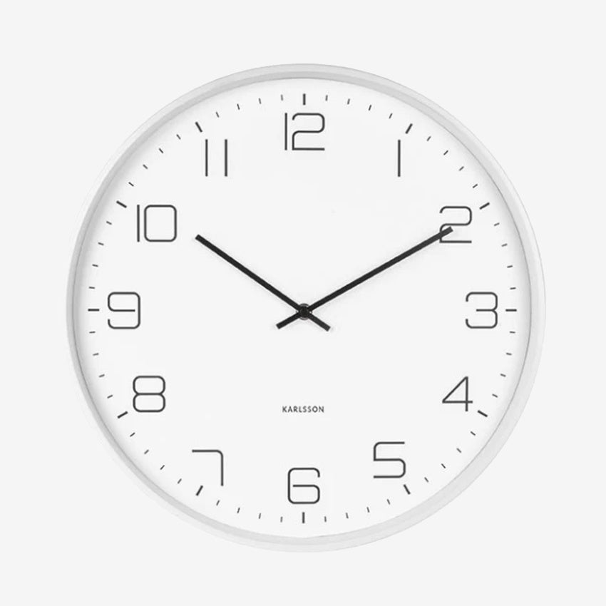 Lofty Wall Clock | Matte White