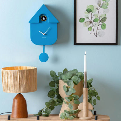 Modern Cuckoo Clock | Bright Blue
