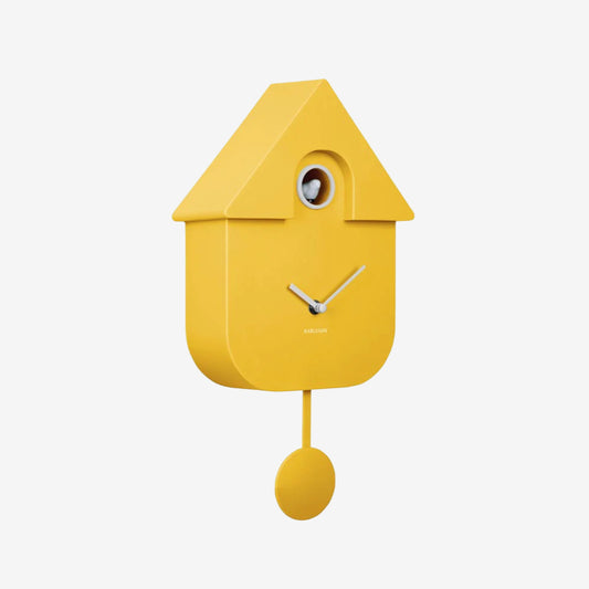 Modern Cuckoo Clock | Bright Yellow