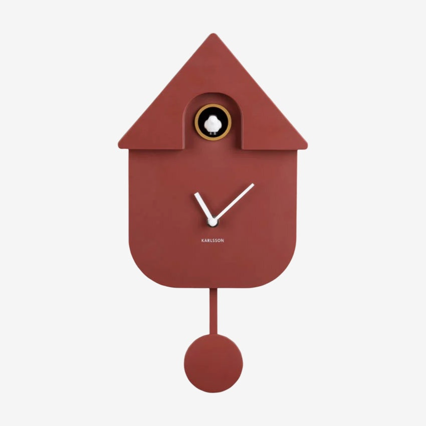 Modern Cuckoo Clock | Red Ochre