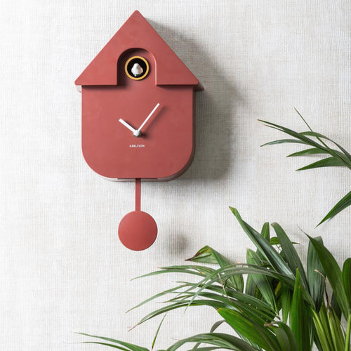 Modern Cuckoo Clock | Red Ochre