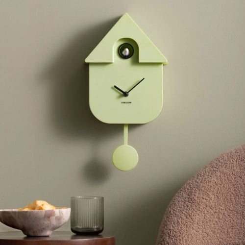 Modern Cuckoo Clock | Soft Green