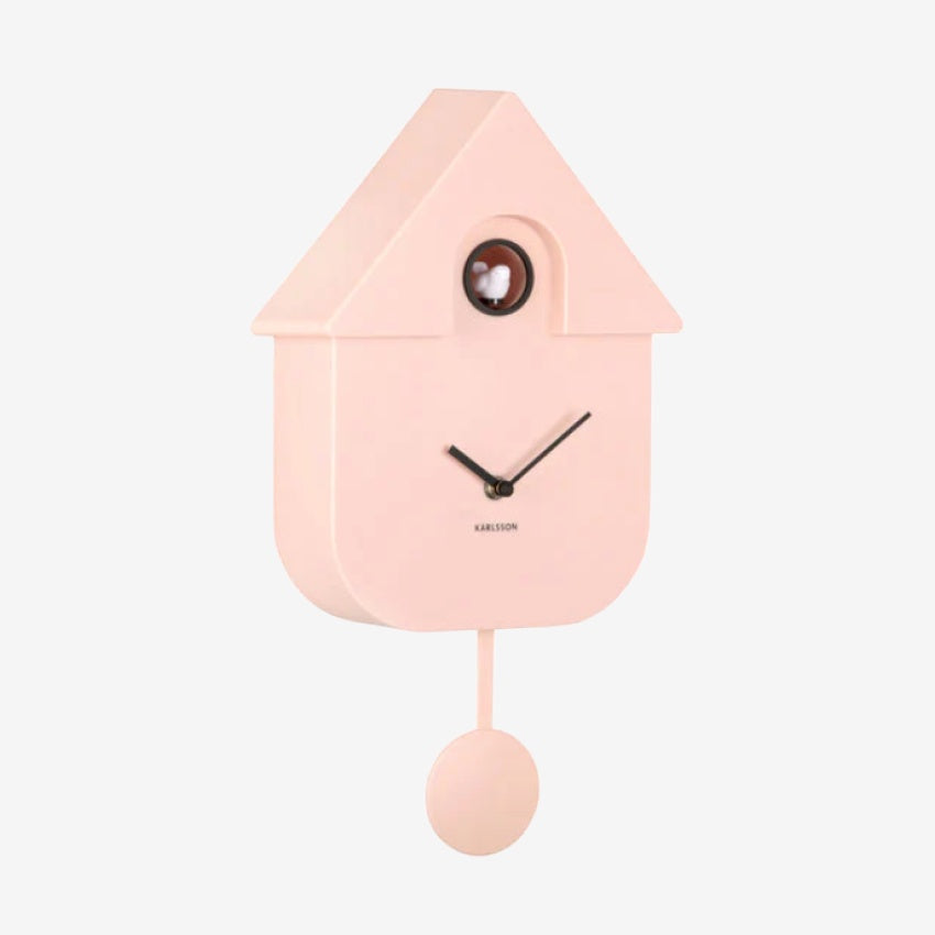 Modern Cuckoo Clock | Soft Pink