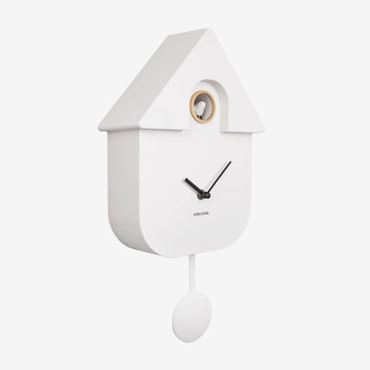 Modern Cuckoo Clock | White