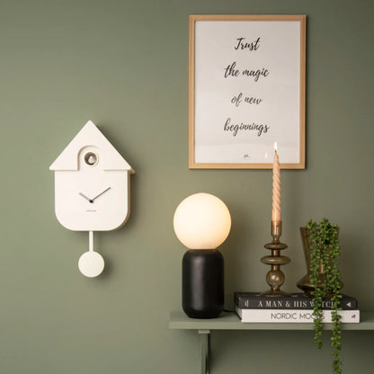 Modern Cuckoo Clock | White