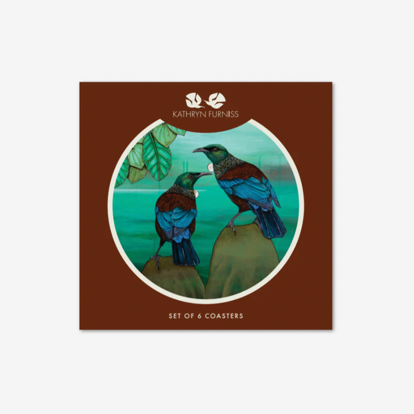 Coasters Set of 6 | Birds of New Zealand