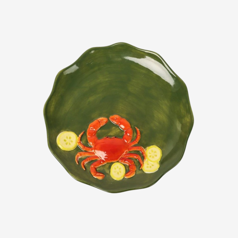Stoneware Plate | Crab