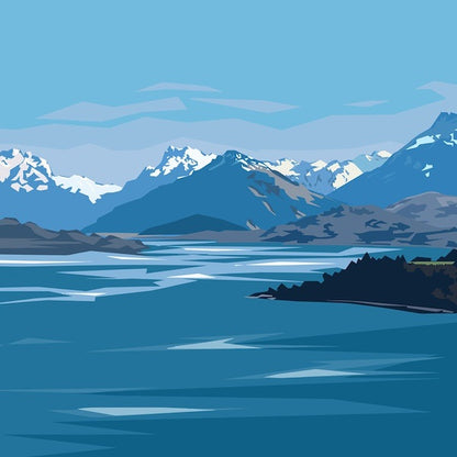 Lake Wakatipu | Box Frame