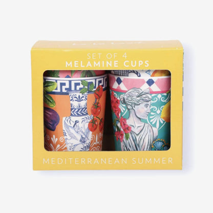 Melamine Cup Set | Mediterranean Summer