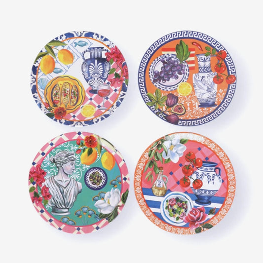 Melamine Plate Set | Mediterranean Summer