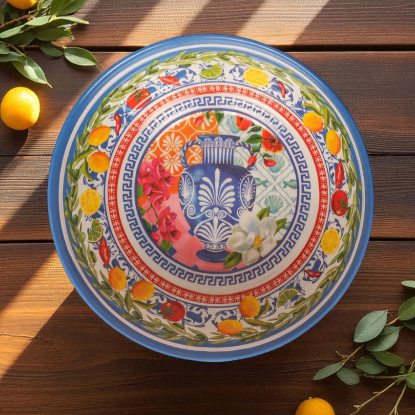 Melamine Salad Bowl | Mediterranean Summer