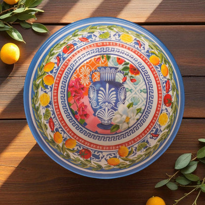 Melamine Salad Bowl | Mediterranean Summer