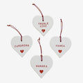 Red & White Hearts