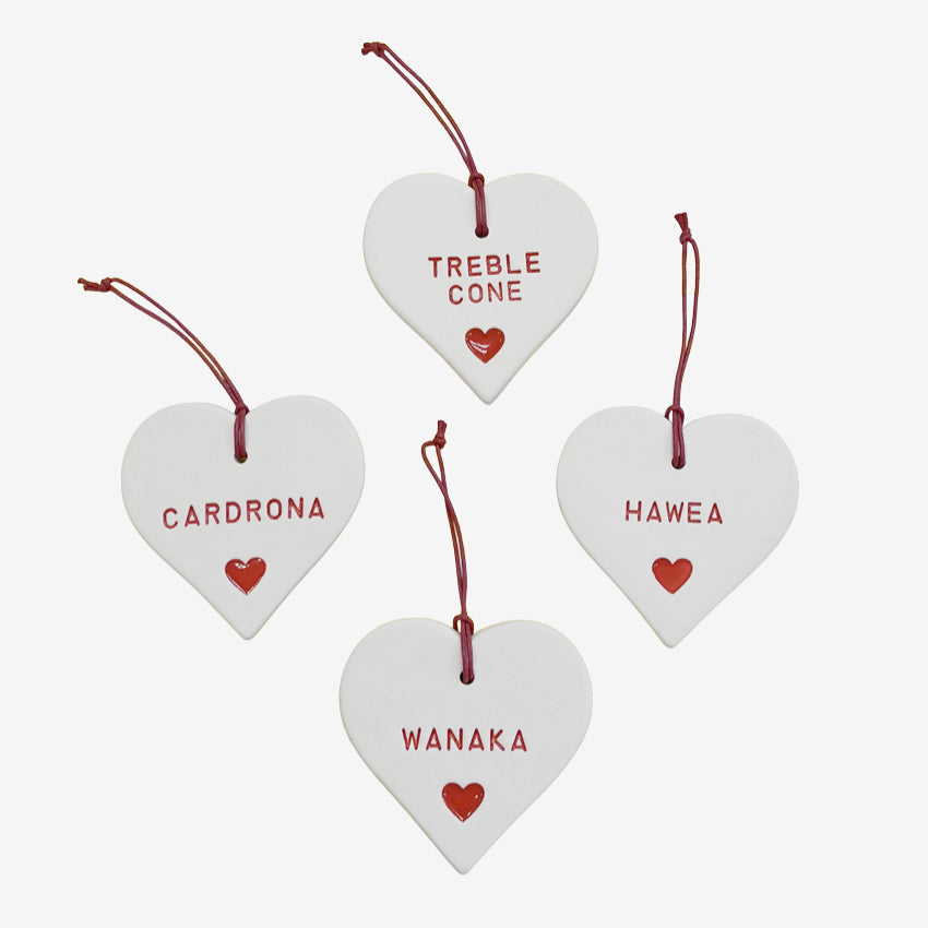 Red & White Hearts