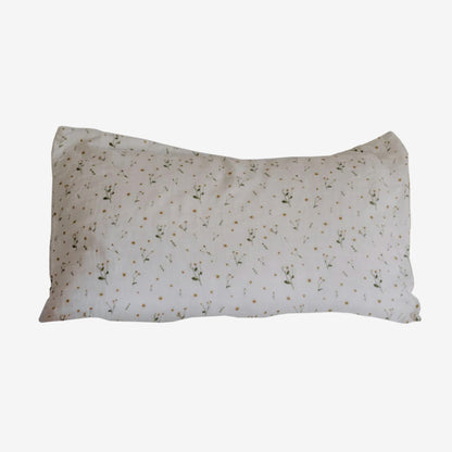 Leni The Label Muslin Pillow Case in Daisy on a blank background