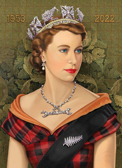 Lester Hall A Kiwi Queen A3 Print 