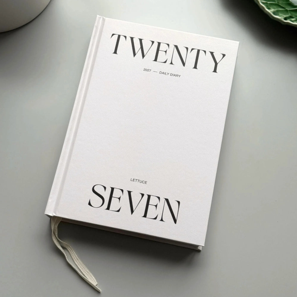 Daily Diary 2027 | Minimal Typographic