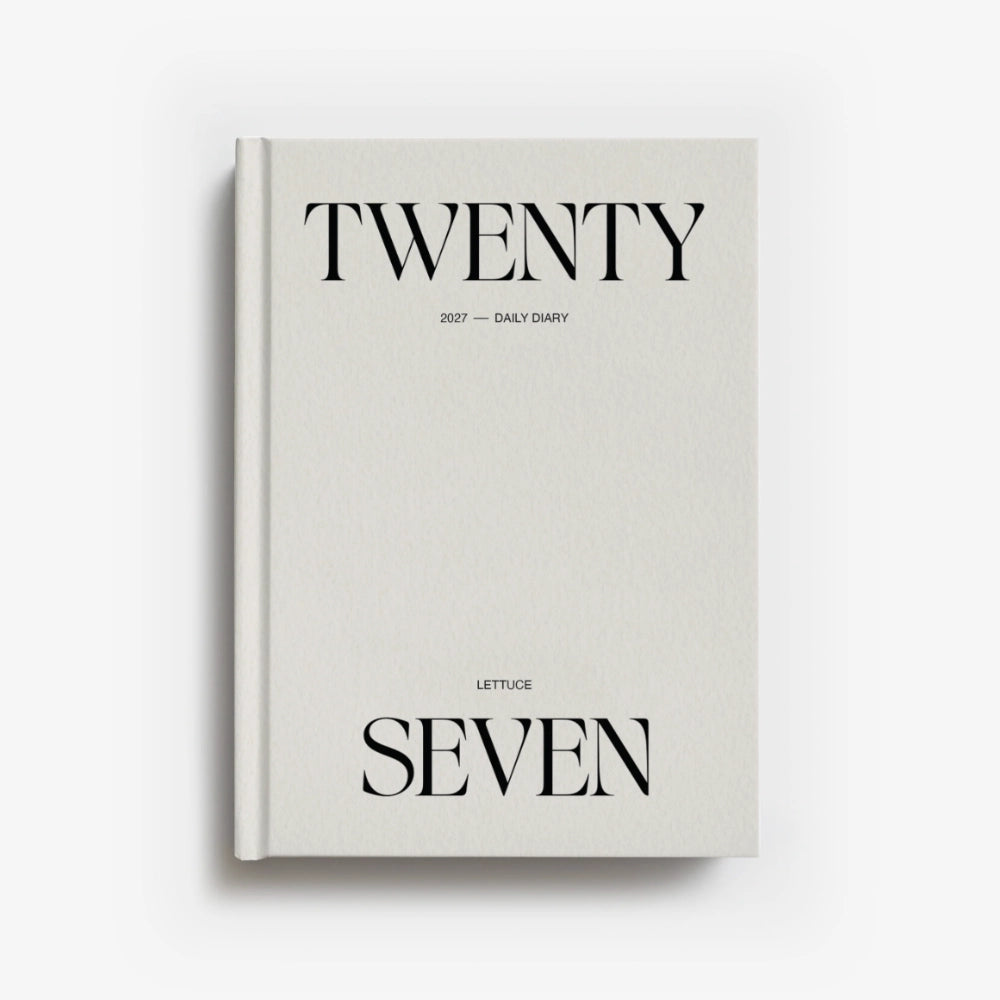 Daily Diary 2027 | Minimal Typographic