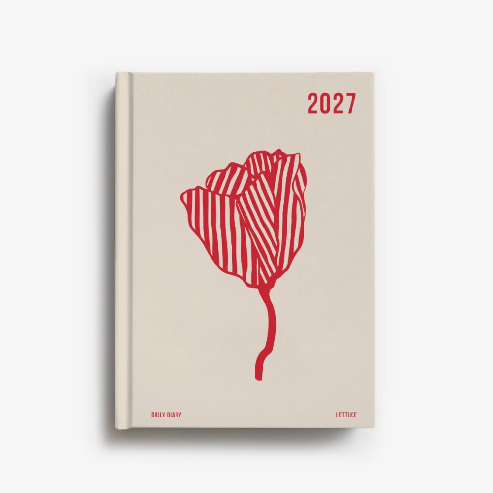 Daily Diary 2027 | Red Bloom