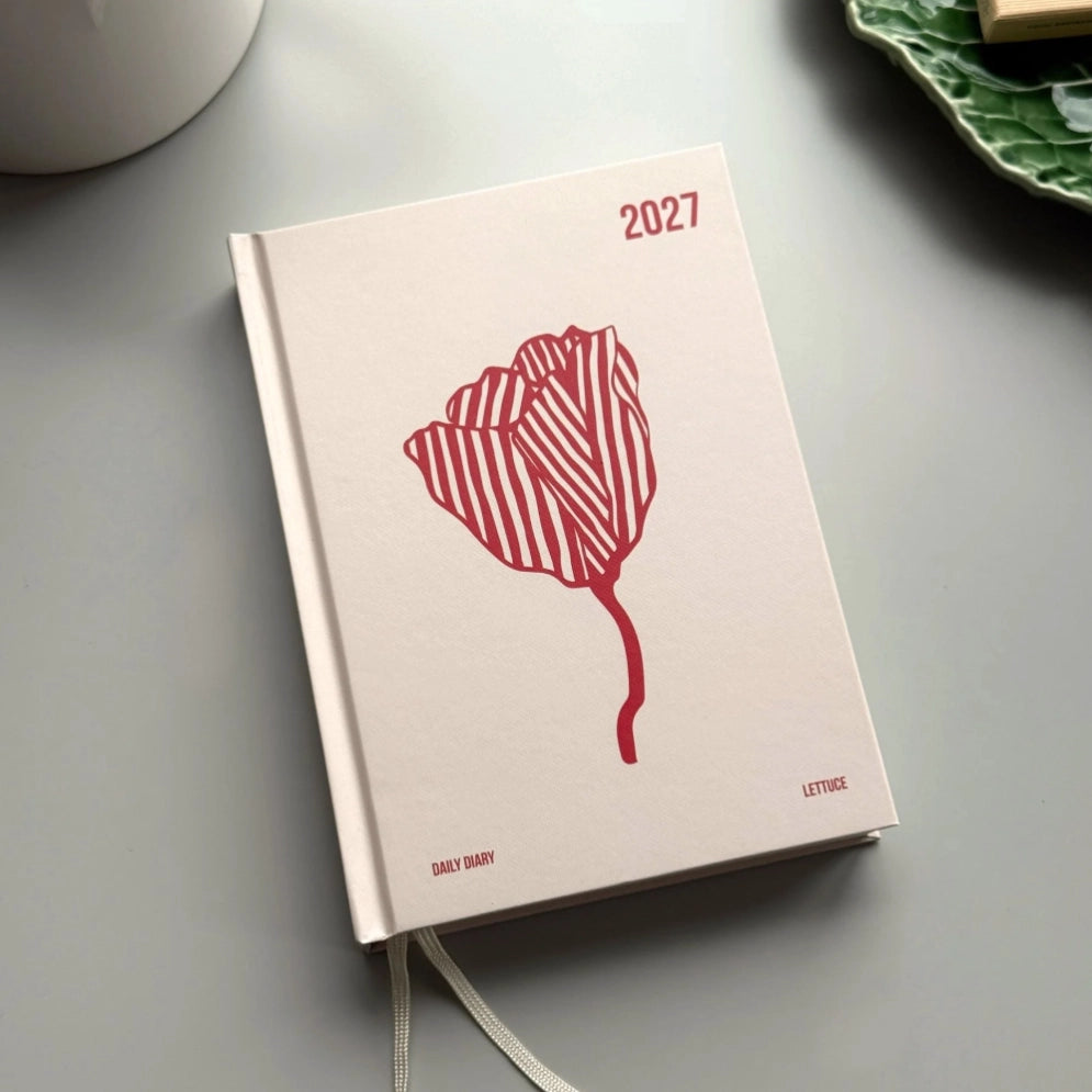 Daily Diary 2027 | Red Bloom