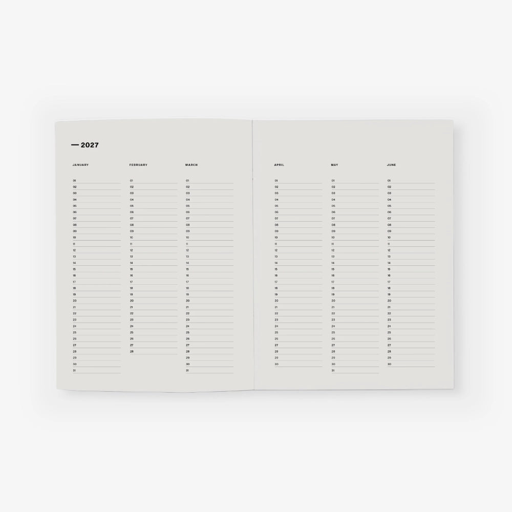 Weekly Diary 2027 | Blue Flowers