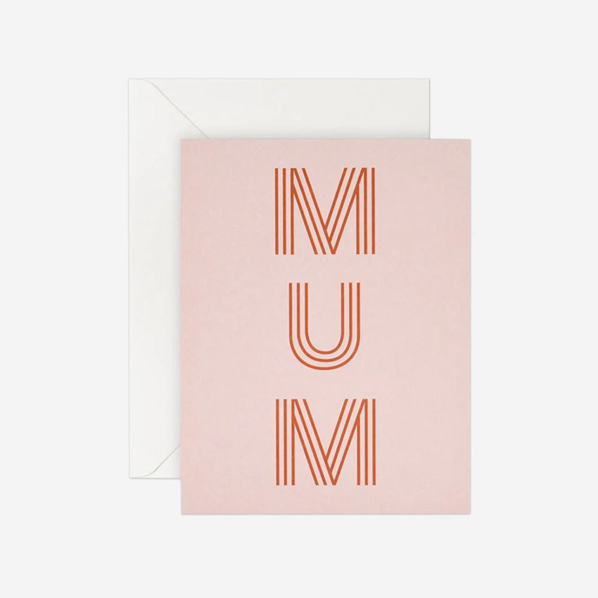 Gift Card | Mum Stripe Letters