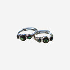 Little Taonga Paua Huggies in Silver