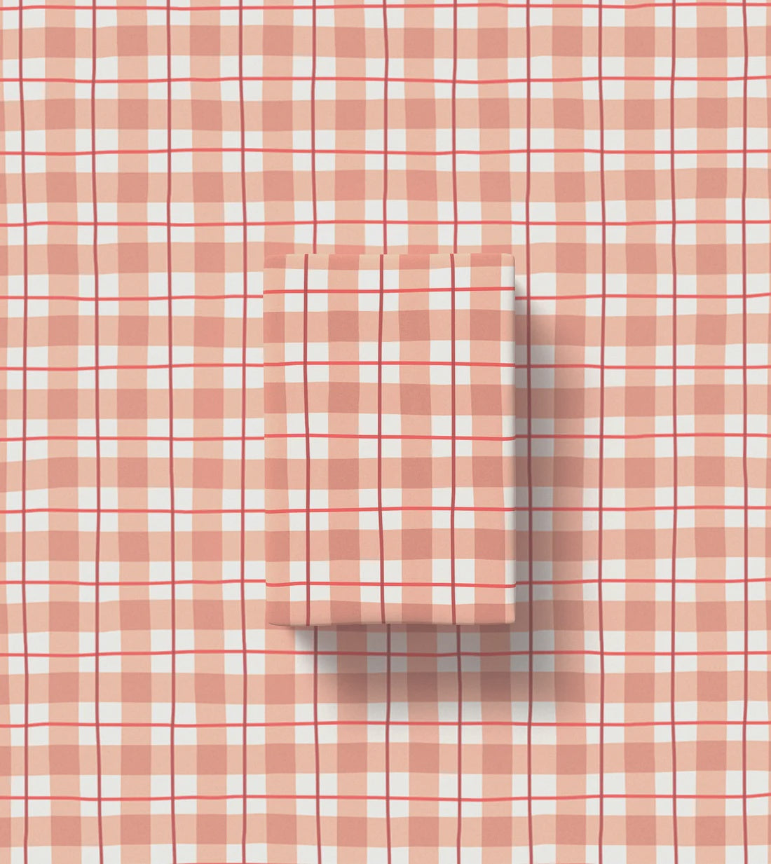 Gift Wrap | Tartan (tan / red)