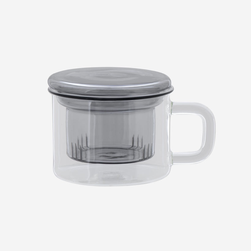 The Maho Cha For One Mug in Charcoal on a blank background