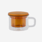 The Maho Cha For One Mug in Amber on a blank background