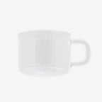The Maho Cha Mug in Clear on a blank background