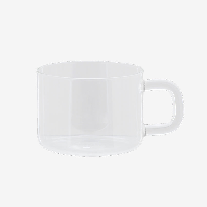 The Maho Cha Mug in Clear on a blank background