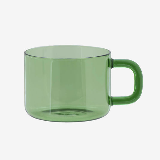 The Maho Cha Mug in Green on a blank background