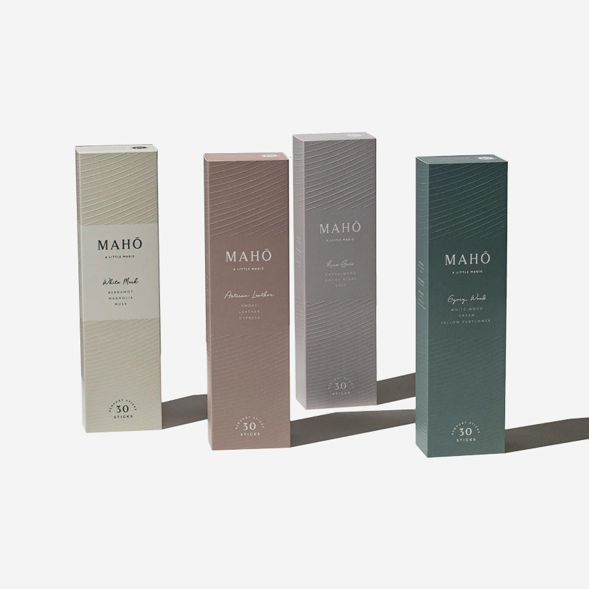 The Maho Sensory Sticks range on a blank background