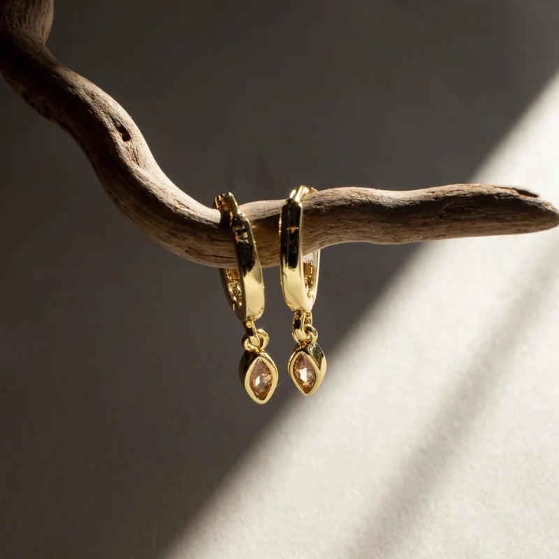Marquise Single Drop Earrings