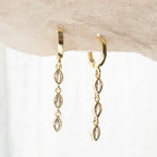 Marquise Triple Drop Earrings