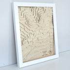 A side view of the Matai Gallery Coronet Peak Map 