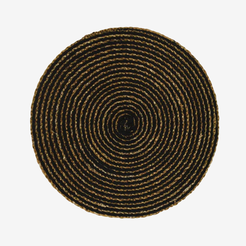 Round Cord Placemat | Black