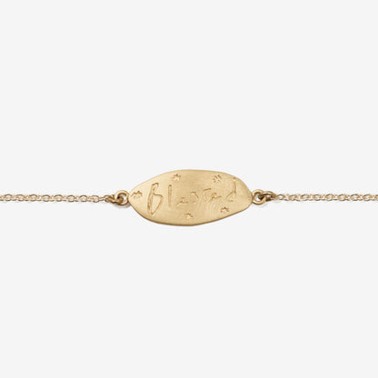The Meadowlark Blessed Bracelet in Gold Plated