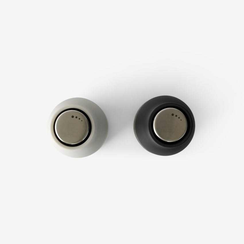 Salt & Pepper Grinders | Ash Carbon | Steel Lid