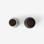 Salt & Pepper Grinders | Ash Carbon | Walnut Lid