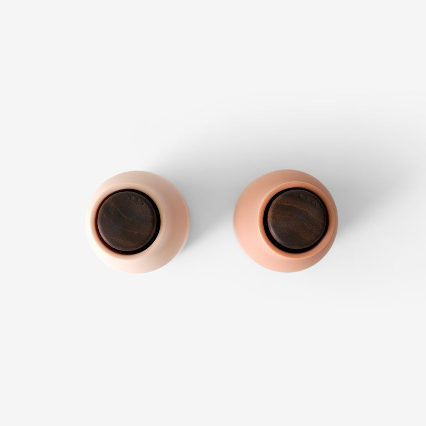 Salt & Pepper Grinders | Nudes | Walnut Lid