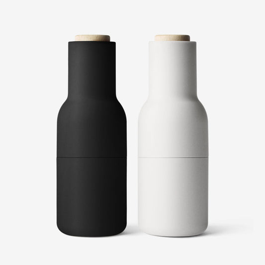 Salt & Pepper Grinders | Ash Carbon | Beech Lid