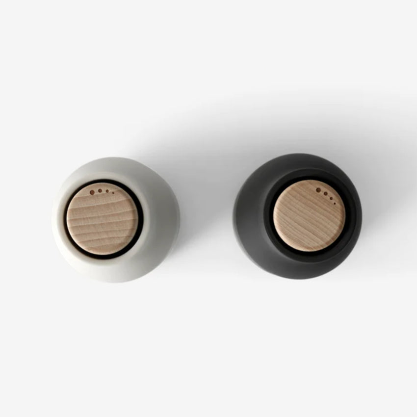 Salt & Pepper Grinders | Ash Carbon | Beech Lid