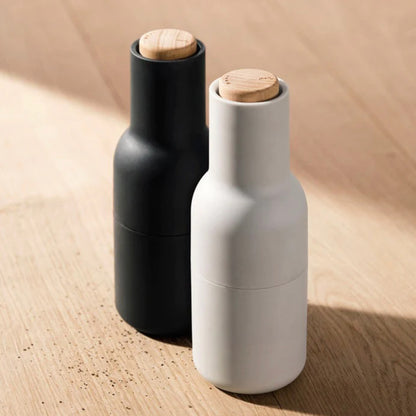 Salt & Pepper Grinders | Ash Carbon | Beech Lid